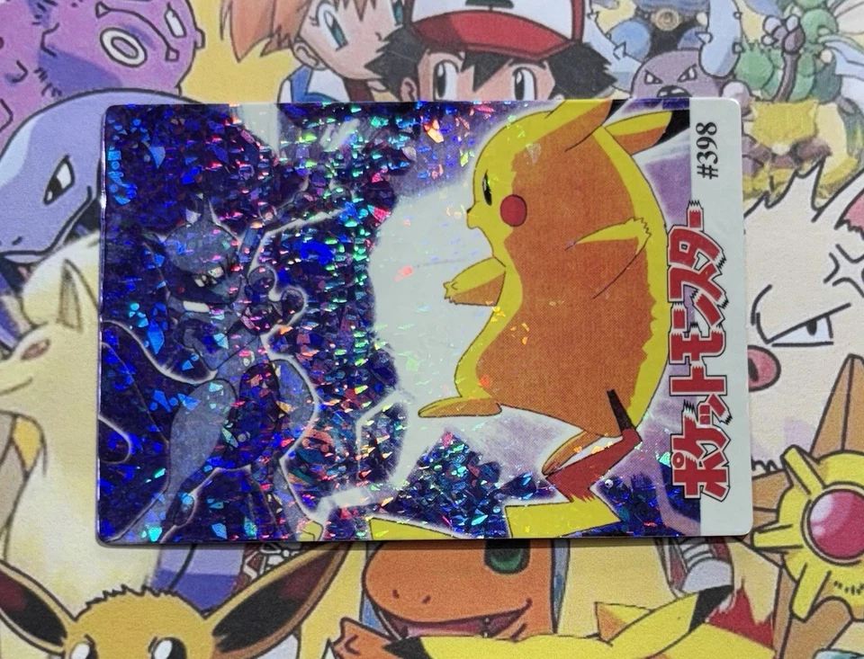 Pokemon Vintage Monstruos de Bolsillo Venta HOLO Prisma Pegatina 1999 Bandai Nintendo Foto 2 de 4