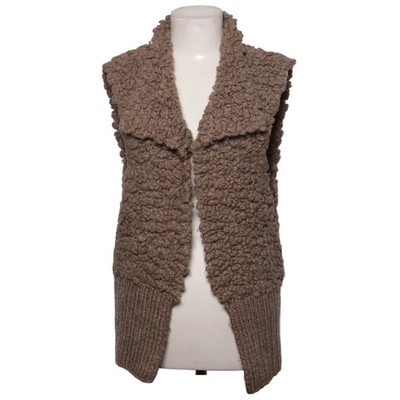 Resco, Weste, Größe: XL, Beige, Acryl/Wolle, Einfarbig, Plüsch, Damen #uU0