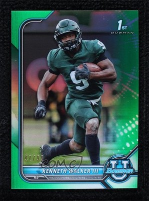 2021 Bowman U Chrome Prospects Green Refractor 47/99 Kenneth Walker III #82 0d44