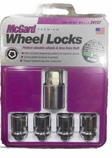 Set Of 4 Mcgard Acorn Cone Seat 12m X 1.5rh Wheel Locks Dual Hex Key 24157