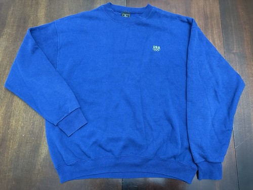 Vintage USA Team Olympics NAVY JCPenney Men's Crewneck Sweatshirt Size XL - Picture 6 of 14