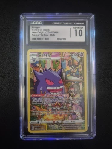 Gengar Pokémon 2022 Lost Origin TG06/TG30 Trainer Gallery CGC 10 Gem Mint TCG