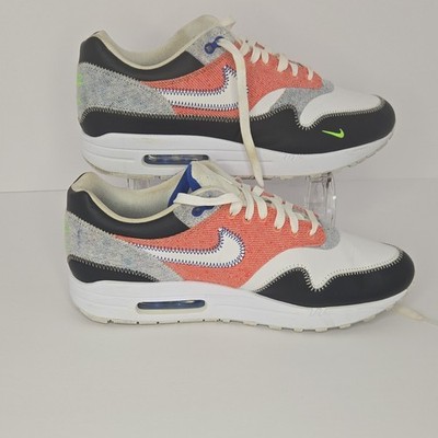 Nike Air Max 1 Low Top Lace-Up Men's Sneakers CT1643-100 Recycled White