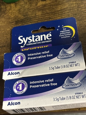 #ad #ad Systane Eye Ointment Nighttime Severe Dry Eye Relief EXP3.5 LOT OF 2 $18.88