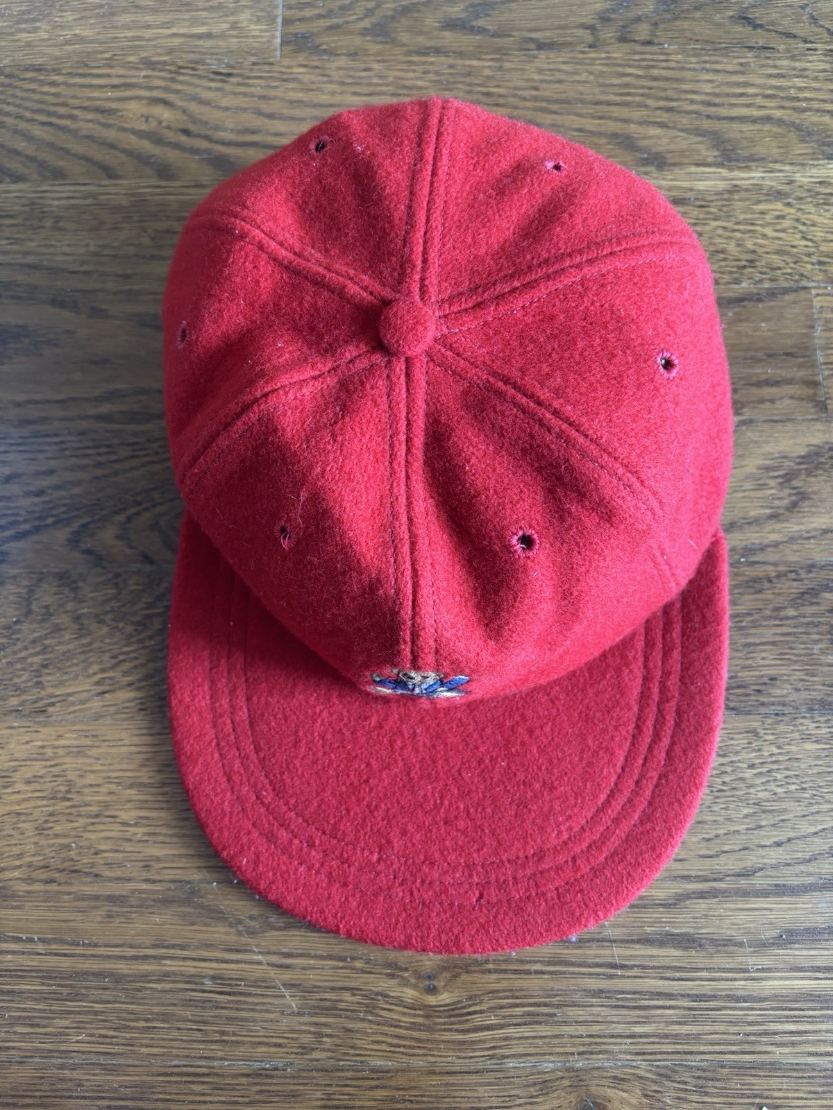 vintage Polo Ralph Lauren 1993 Sit Down Bear Fitted Wool Hat L 93 1992 92 pwing image 9