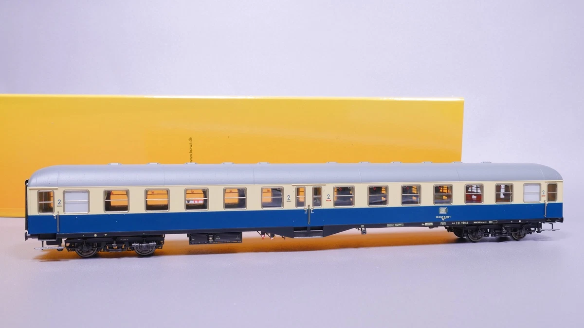 H0 DC Brawa 58022 Schnellzugwagen 2. Kl. Byl421 DB LED OVP #ST_474