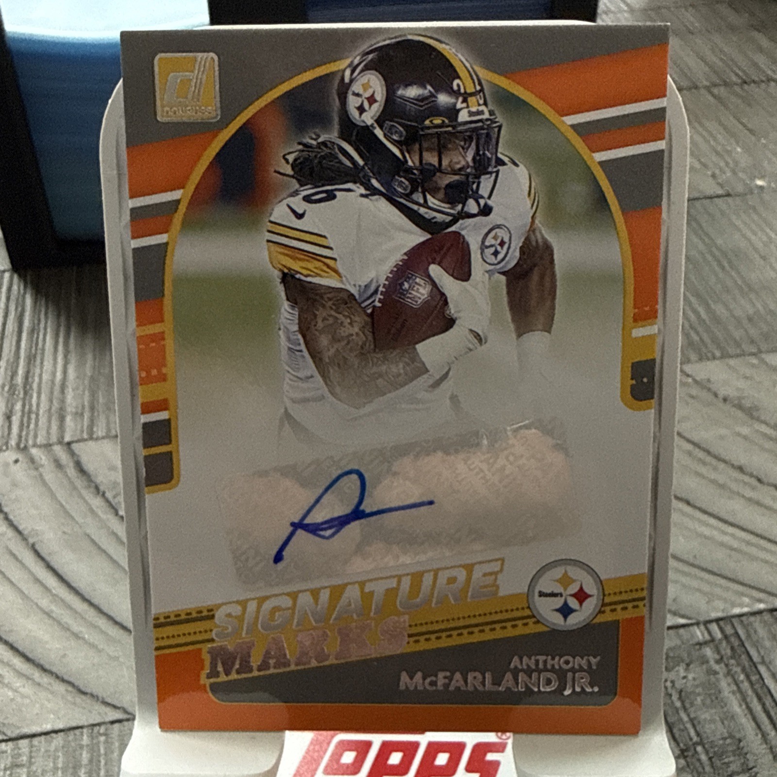 2021 Donruss Anthony McFarland Jr Auto! #SM24 Pittsburgh Steelers
