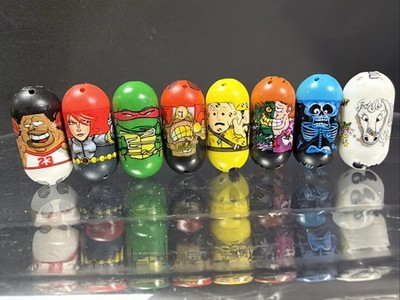 Mighty Beanz Lot of 8 Vintage 2003 2010 Rare X-Ray 29 Special Ed 107 TMNT Marvel