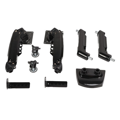 Dual Monitor Desk Mount Stand Adjustable Spring Vesa Arms With C Clam AM - Afbeelding 8 van 24