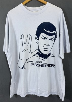 Rare 2007 Star Trek Spock Live Long Prosper Leonard Nimoy T-Shirt New XL