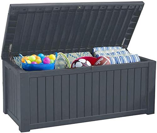 Koll Living - Cassapanca per cuscini, 570 litri, 100% impermeabile, con (e4H)