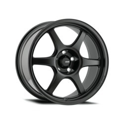 17x8 Konig 106B Hexaform Matte Black Wheel 4x100 (45mm)