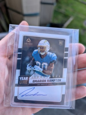 Omarion Hampton On Card Year One Rookie Luminarace Autogramm
