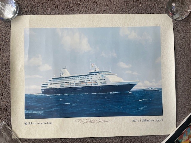 Holland America Line - ms Statendam - Original Print - by Stephen Card