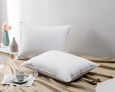 King Size Goose Down Feather Hotel Collection Bed Pillow for Sleeping for Bac...