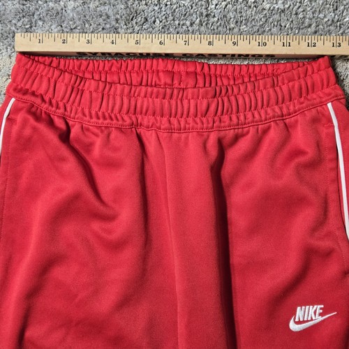 Pantaloni Nike Uomo Piccoli Joggers Conici Pista Atletica Swoosh Bianco Tuping - Foto 2 di 11