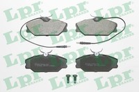 LPR Bremsbelagsatz, Scheibenbremse 05P445 FüR Alpine Renault