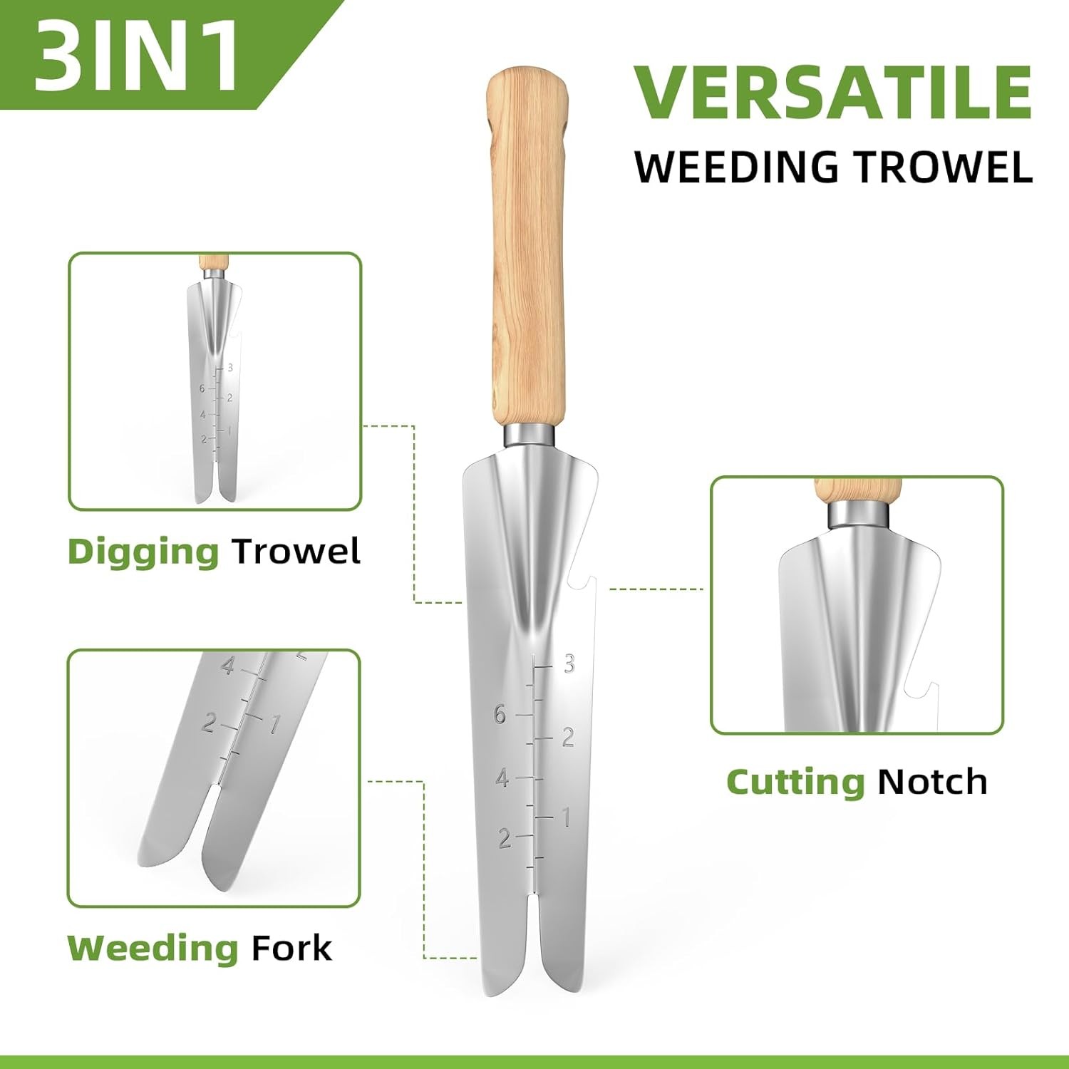 9-Pc Heavy Duty Garden Tool Set w/Tote Bag, Stainless Steel Hand Tools alternate view 4