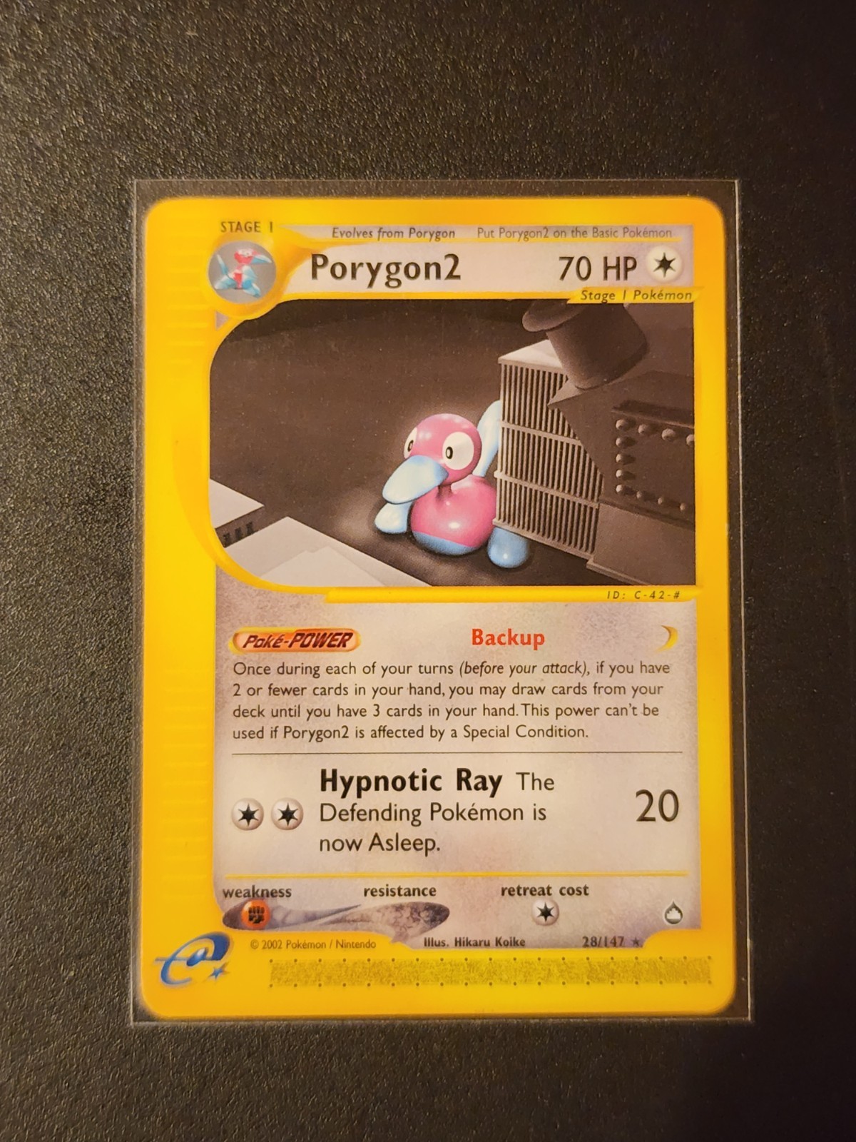 Porygon2 Rare Aquapolis 028/147 NM Pokemon Card