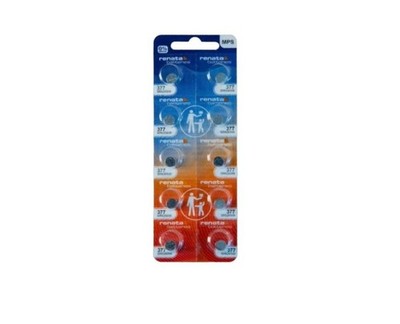 Renata 377 Silver Oxide Battery 1.55V SR626SW Swiss Made (Pack of 10)