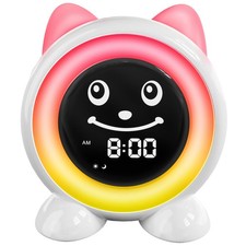 Toddlers Sleep Training Clock, Kids Alarm Clock with Night Light Nap Timer,...