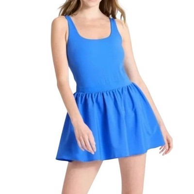 JoyLab Size S Blue Active Dress With Built-In Shorts & Pockets
