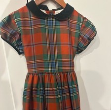Oscar De La Renta Plaid Christmas Girls Kids Dress Size 8