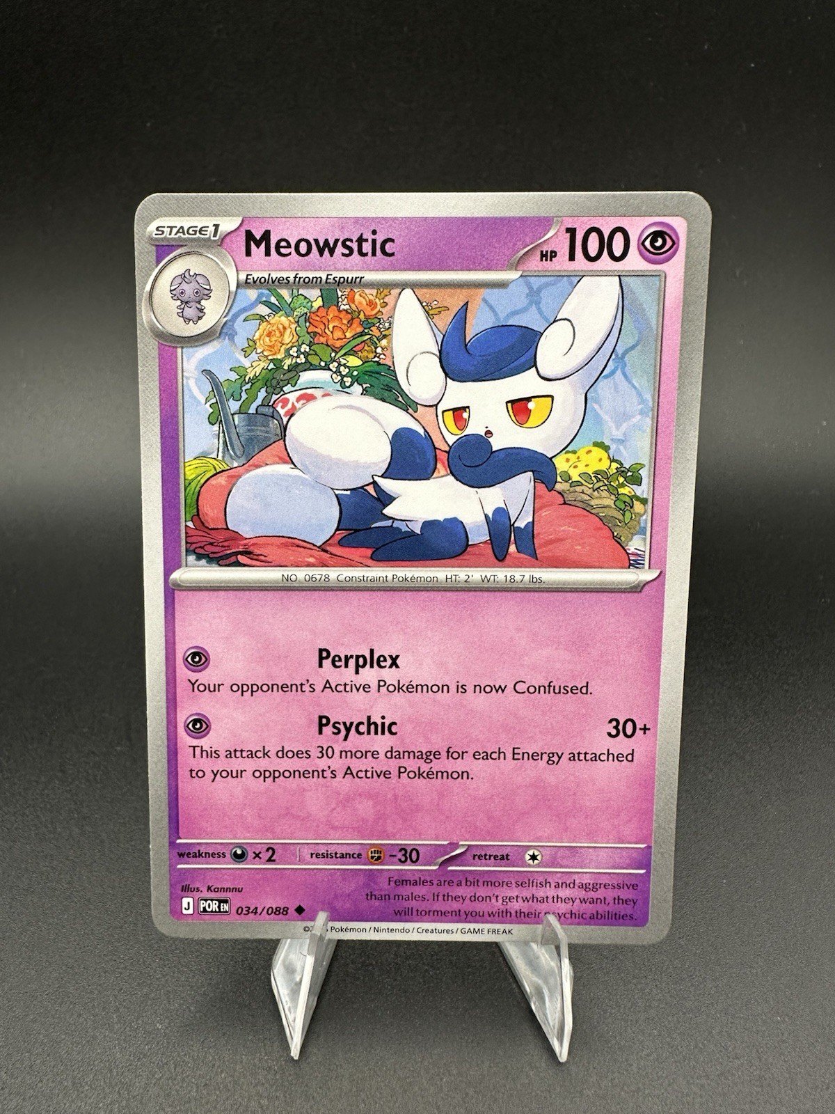 Meowstic - 034/088 - Perfect Order POR ME03 - NM/M - English