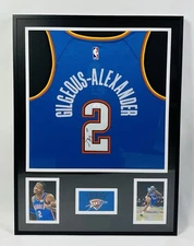 Shai Gilgeous Alexander Signed Oklahoma City Thunder Framed Jersey JSA COA