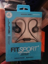 FIT SPORT3 EARBUDS UNIVERSAL MIC MEMORY WIRE EARHOOKS  JLAB New
