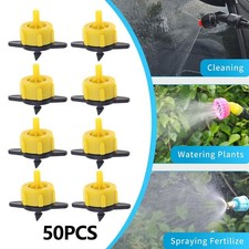 50 Pieces Garden Watering Dripper for Hanging Baskets Pots Irrigation System