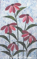 Ribbon Blossoms applique quilt pattern by Castilleja Cotton Co.