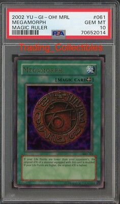 PSA 10 Megamorph MRL 061 Magic Ruler Yugioh Card | eBay