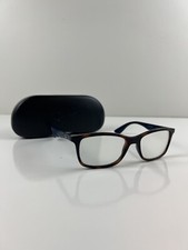 Ray-Ban Eyeglasses RB7047 5574 Matte Havana Tortoise w/ Blue Arms  Case READ