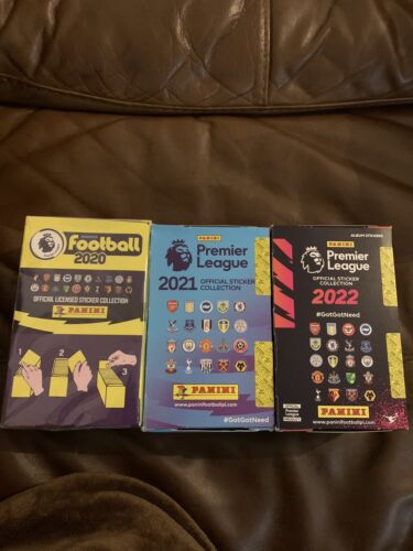 panini premier league Stickers 2020 2021 2022 3 boxes new 100 packs in each - Picture 1 of 3