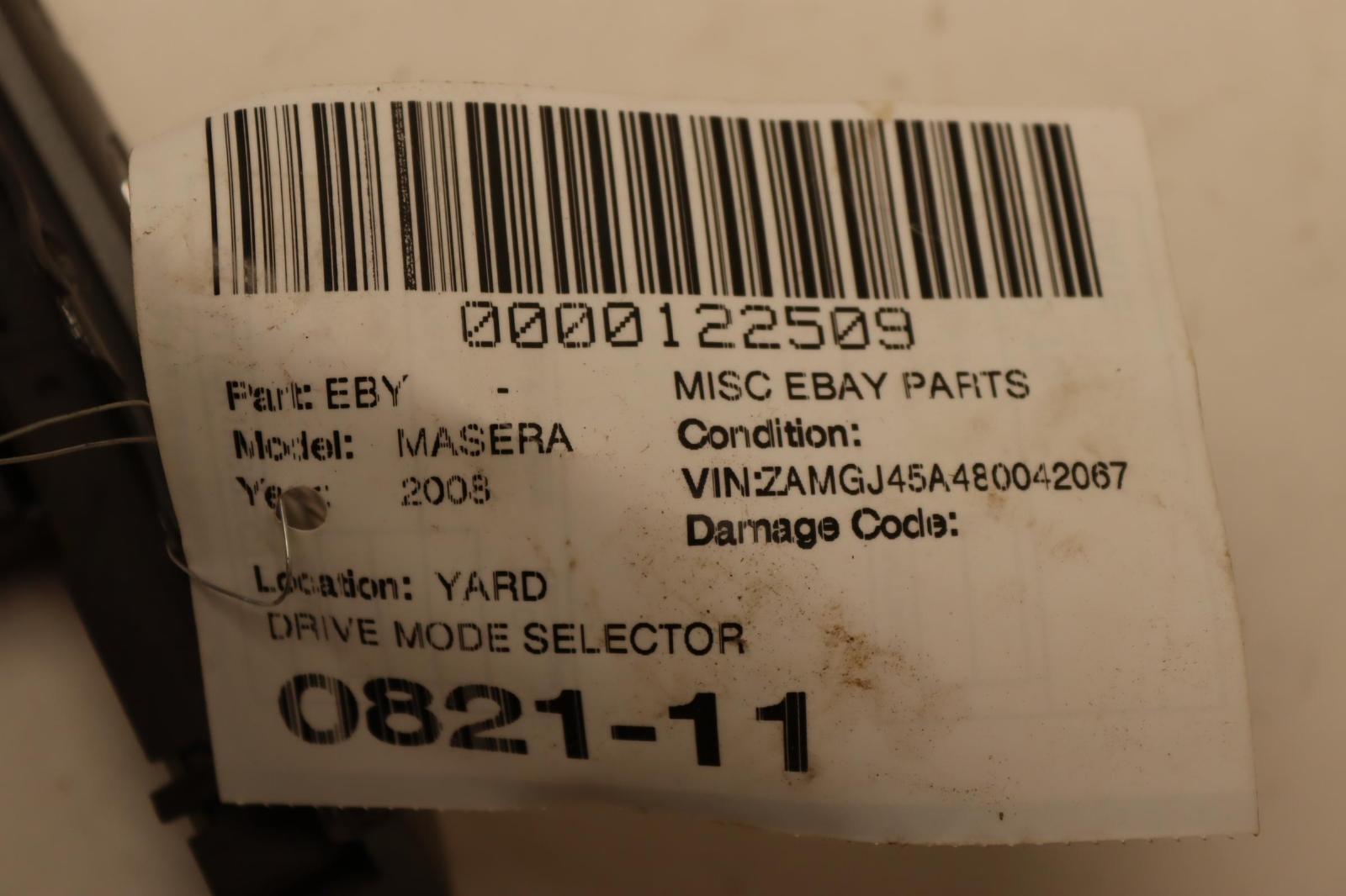 2008-2012 MASERATI GRANTURISMO 4.2L DRIVE MODE SELECTOR CONTROL SWITCH PANEL OEM