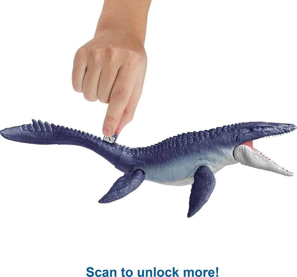 MATTEL JURASSIC WORLD DOMINION DINO ESCAPE PROTECTOR OCÉANO MOSASAURUS HNJ56 Nuevo Foto 3 de 4