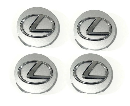 Set of 4 Pc Glossy Silver Lexus Wheel Center Hub Caps Rim Cover 62 mm - Picture 2 of 3