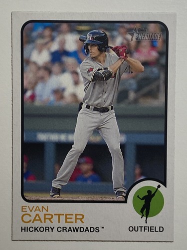 Evan Carter 2022 Topps Heritage Minor League Baseball #71 Rangers - Picture 1 of 2