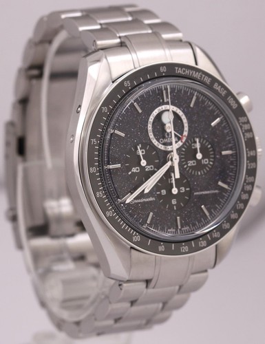 NEUWERTIG Omega Speedmaster Mondphase AVENTURIN Stahl 44,25mm 311.33.44.32.01.001 - Bild 4 von 9