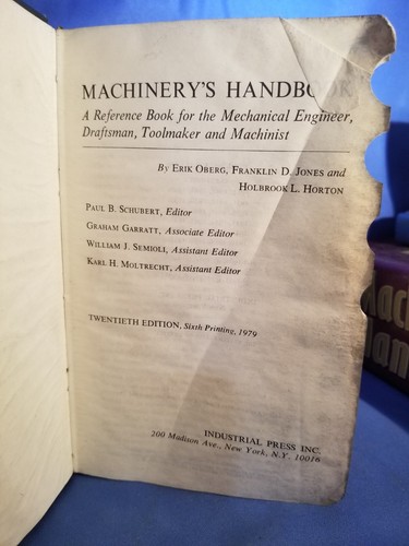 Machinery's Handbook - Picture 13 of 34