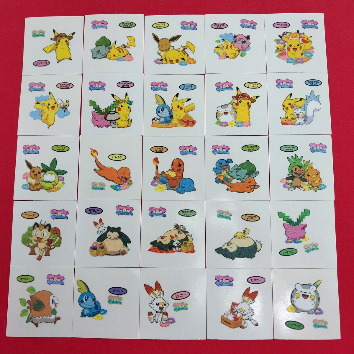 DECO CHARA Seal Daiichi Sticker Bread (Glooming Pokémon Set) of 25