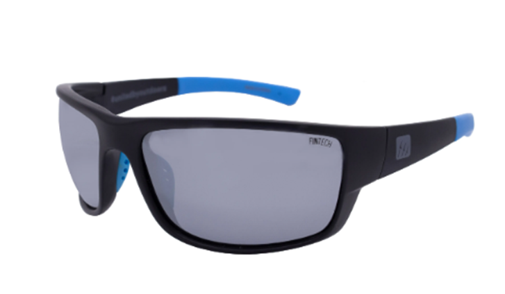 NEW, FINTECH FTS-BULL-127P MATTE BLACK/SILVER MIRROR SUNGLASSES