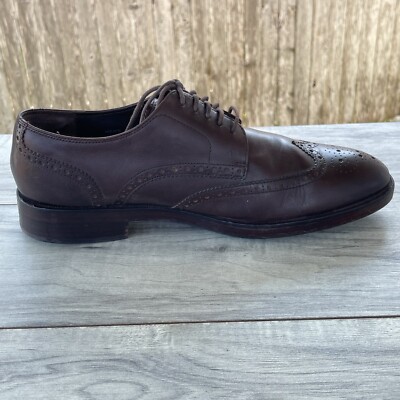 COLE HAAN Grand OS Wingtip Oxfords Men 8M Brown Leather  display picture 2