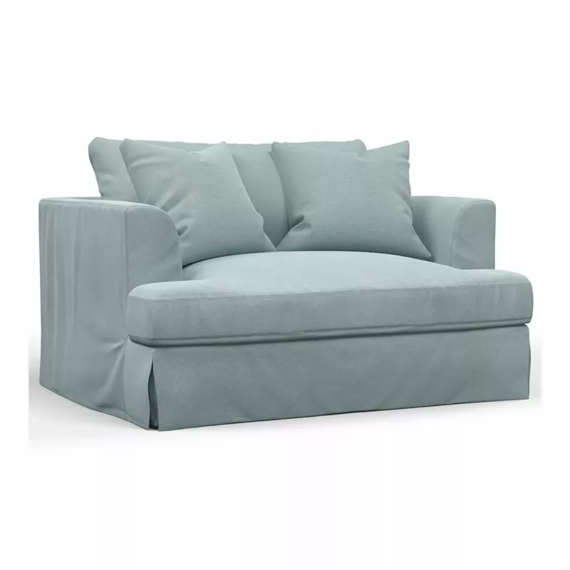 Light blue chair and a half deals