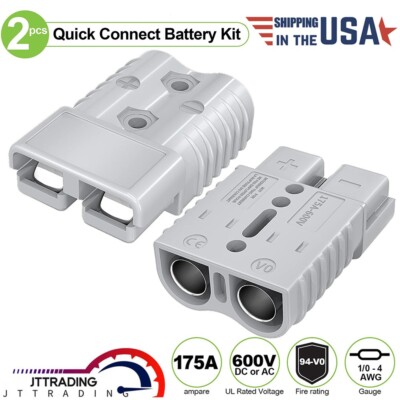 175Amp Battery Quick Connect/Disconnect Connector 12V Wire Harness Plug Connect