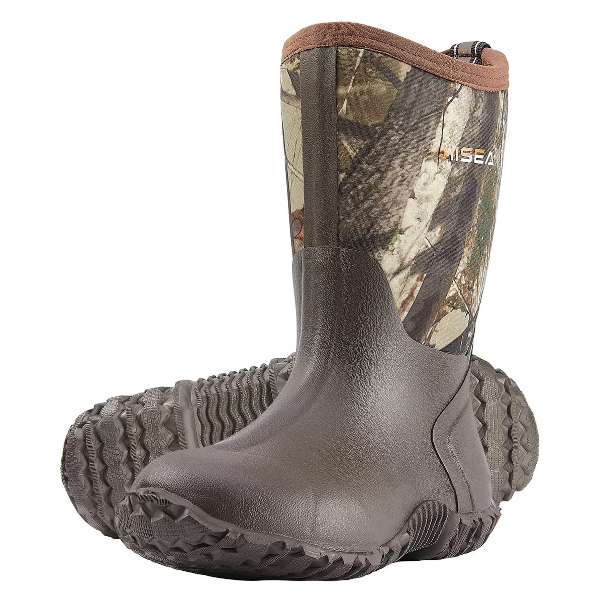 HISEA Kids Mid Calf Rain Boots Neoprene Waterproof Boy Girl