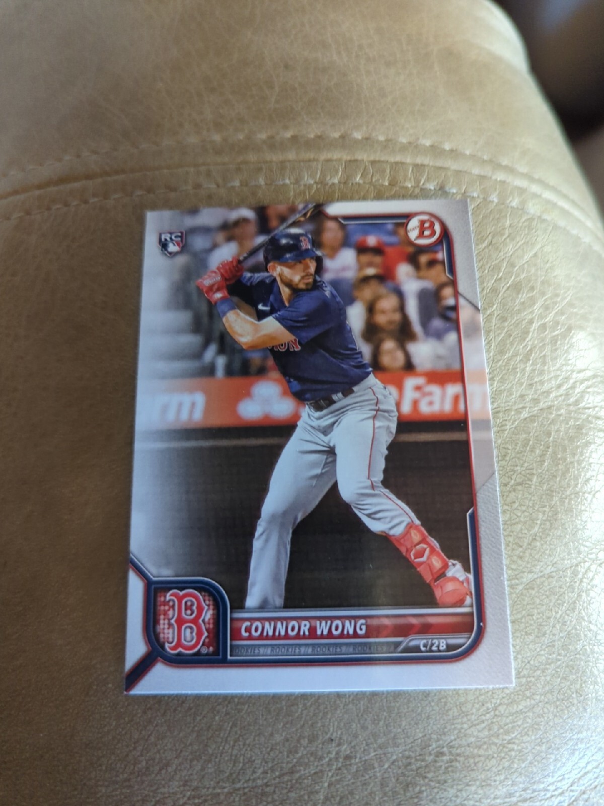 2022 Bowman #82 Connor Wong Rookie Card Boston Red Sox RC