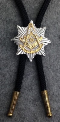 Masonic Past Master Starburst Bolo Tie (BM02670GR)
