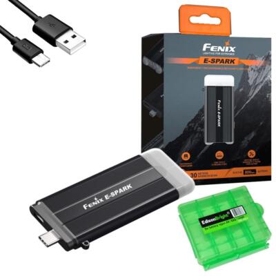 Fenix E-SPARK rechargeable 100 lumen keychain flashlight with PowerBank function